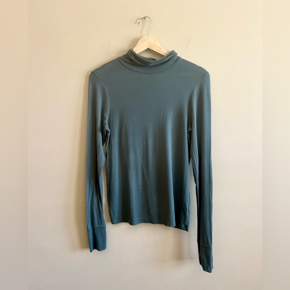 AERIE | Women's Green Long Sleeve Top, Modal, Size Small - Picture 1 of 8